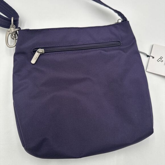 New Travelon Anti-Theft Classic Mini Shoulder Bag Eggplant Purple Travel bag - Picture 4 of 11